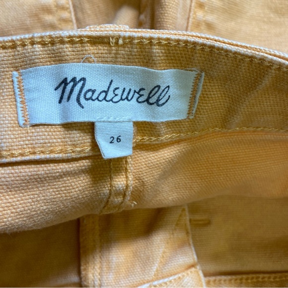 Madewell Emmett Shorts in Bright Marigold - size 26 - Picture 5 of 13